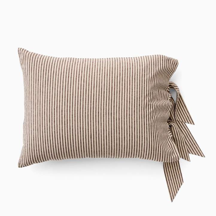 Pierce & Ward Cotton Linen Stripe Shams