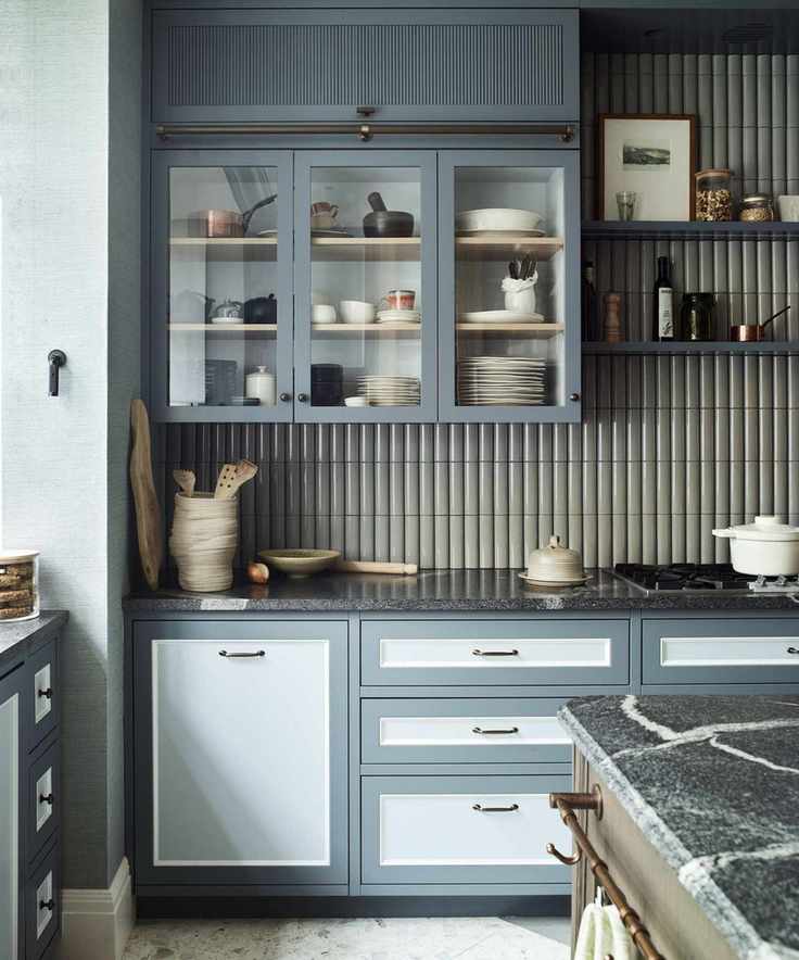 Stylish kitchen shelving