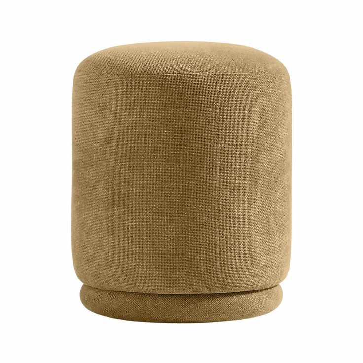 ochre colored ottoman