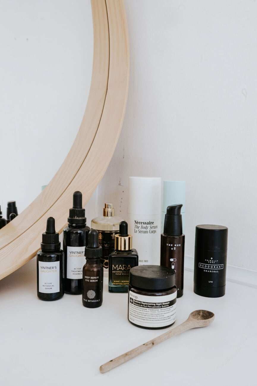 Beauty products eye tightening creams.