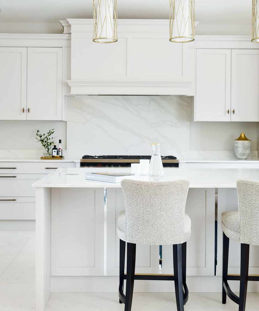 White kitchen with elegant cabinetry