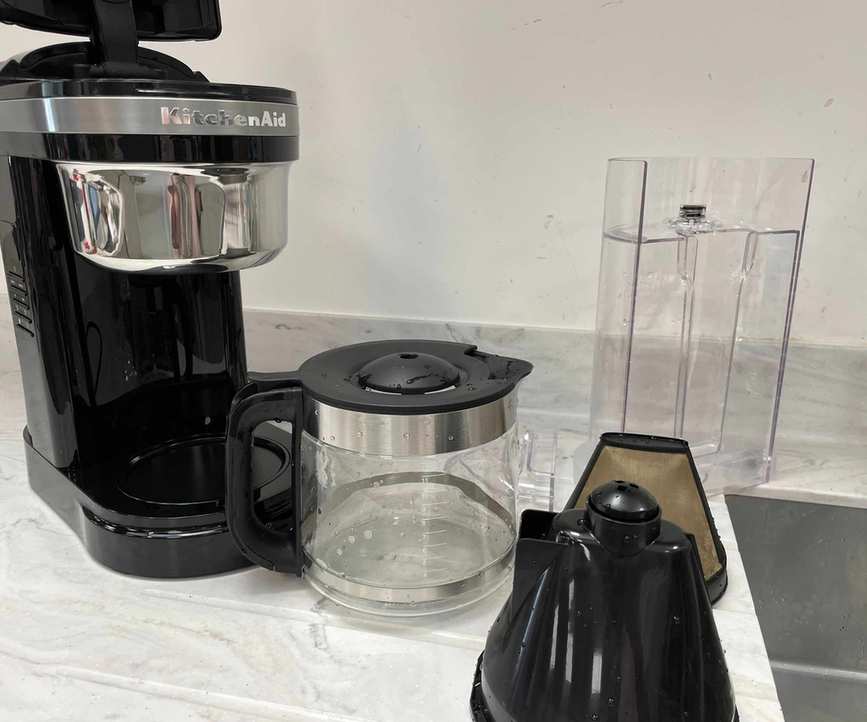 KitchenAid Drip Coffee Maker drying up after being washed