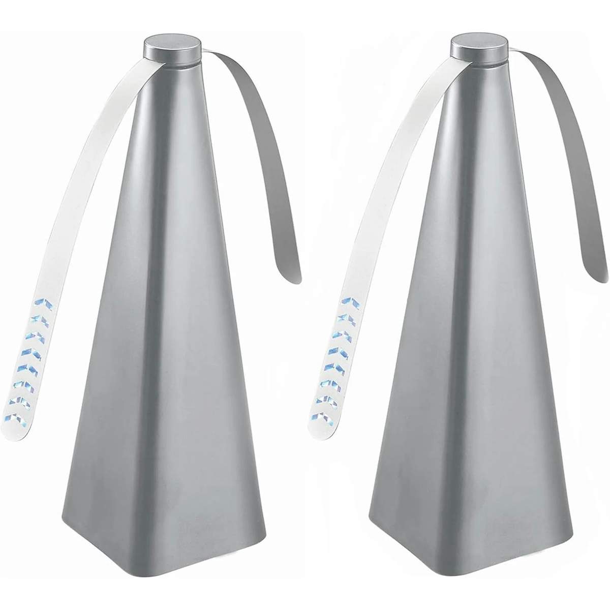 Two silver bug repellent fans
