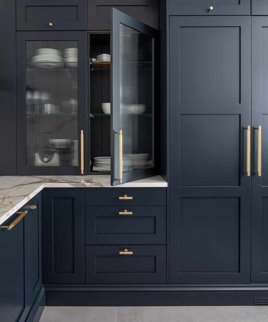kitchen with corner cabinets