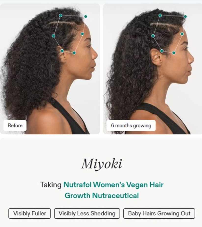 Fact Sheet About Nutrafol Women's Vegan Hair Growth