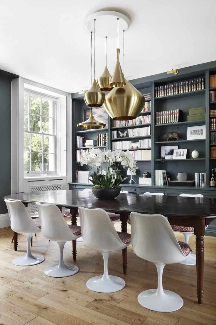 blue dining room
