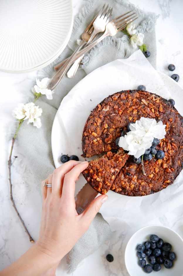 blueberry almond coffee cake