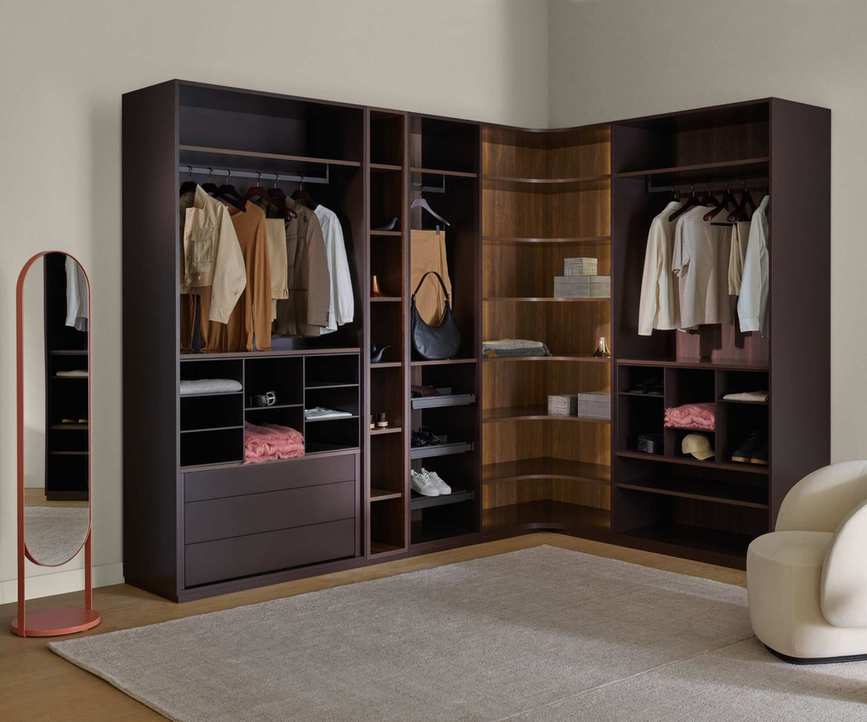 Black wardrobe