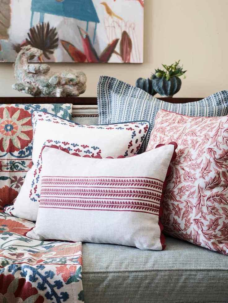 Sofa with last minute Christmas styling by Birdie Fortescue
