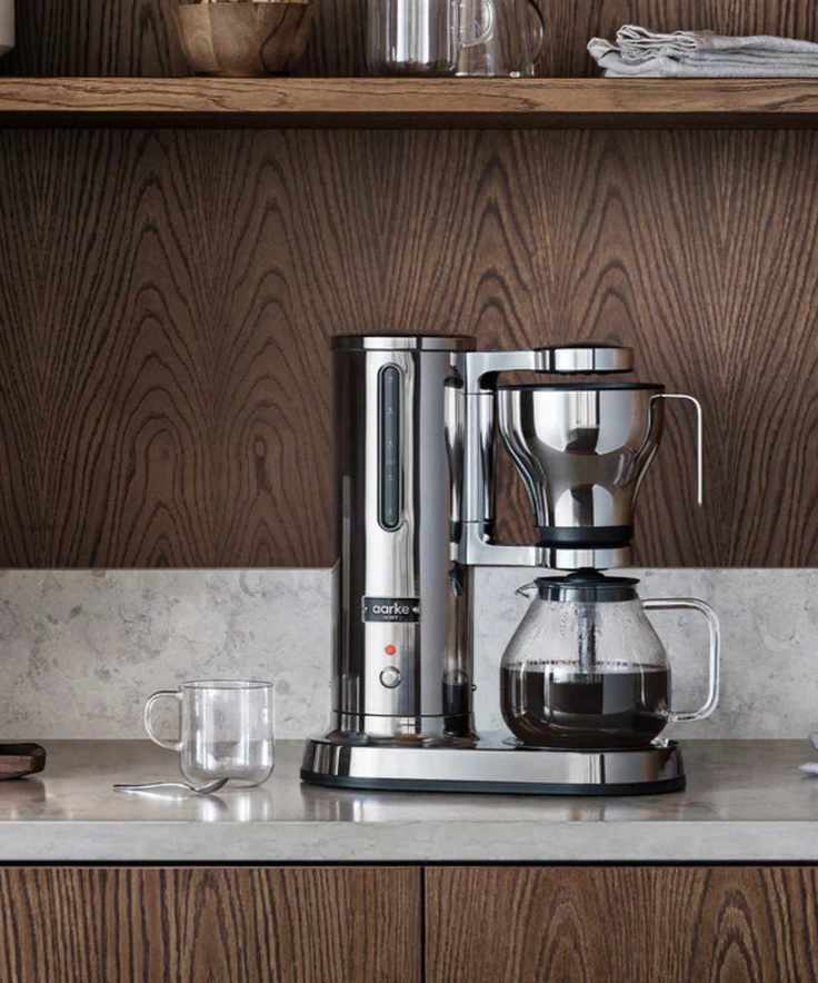 The Aarke Drip Coffee Maker made with stainless steel