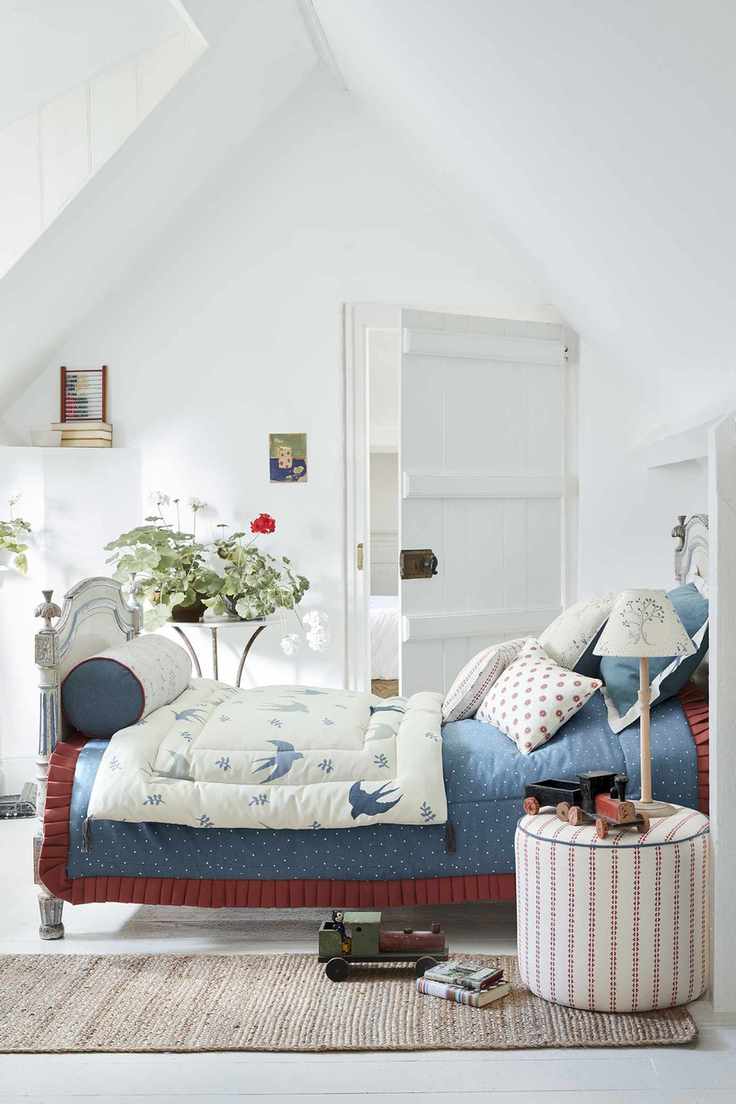 Cottage bedroom with a light and airy feel
