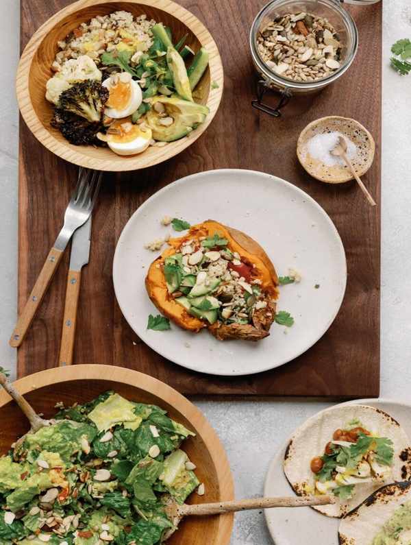 meal prep on table