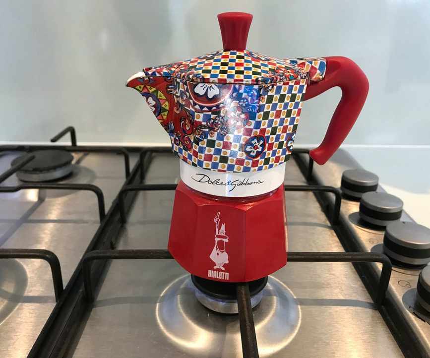 D&G moka pot on gas