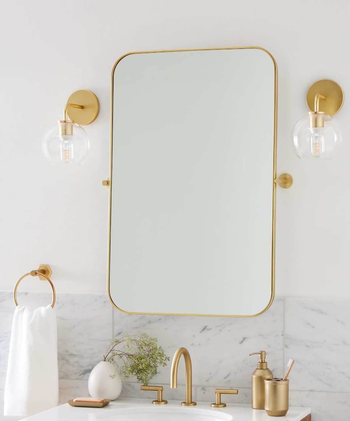 West Elm bathroom hardware
