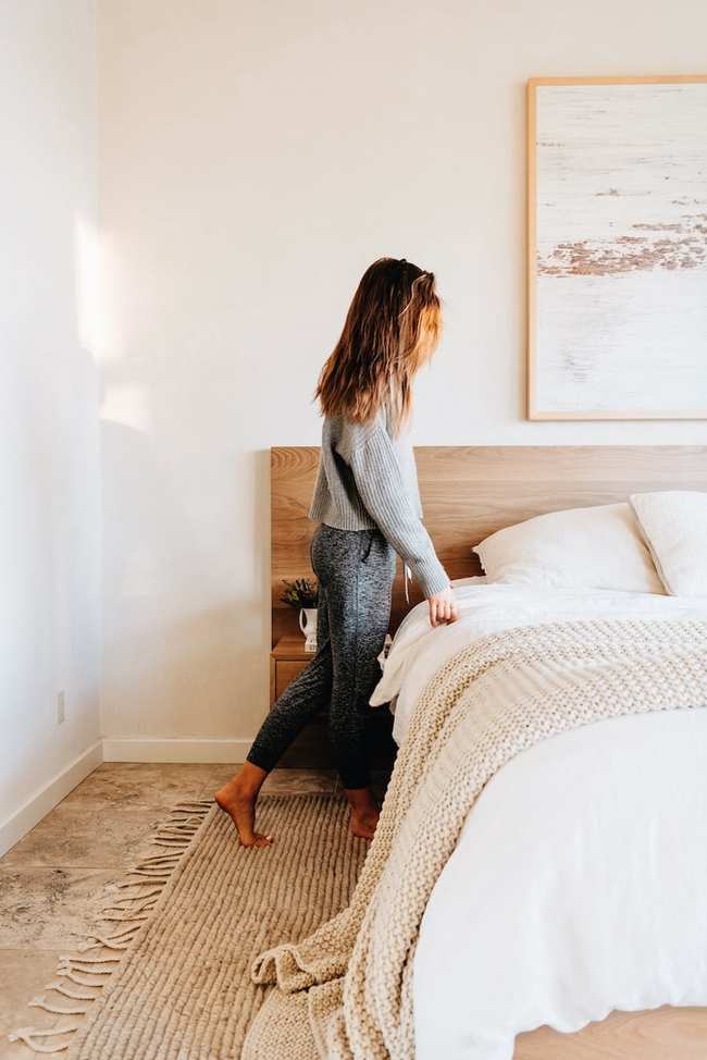 Custom wood bed