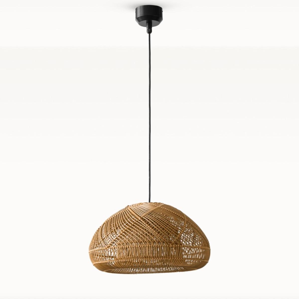 Outdoor rattan pendant light