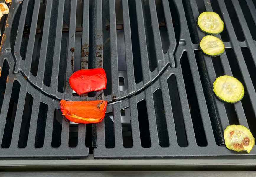 Testing vegetables on the Weber Spirit II E-310