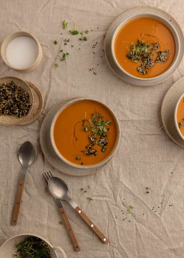 ginger miso sweet potato soup