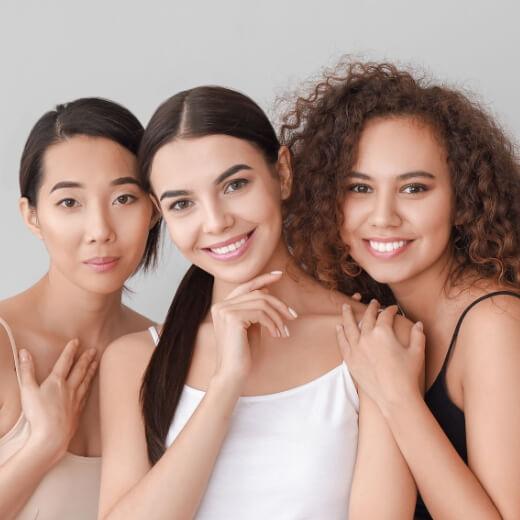 Women with Healthy Skin