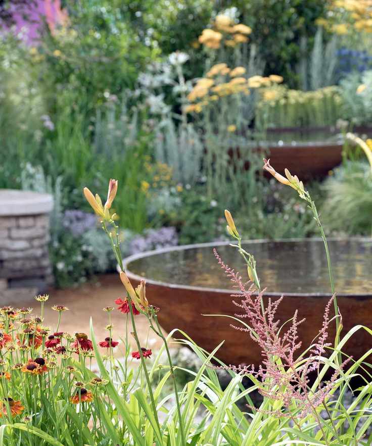 corten steel water features