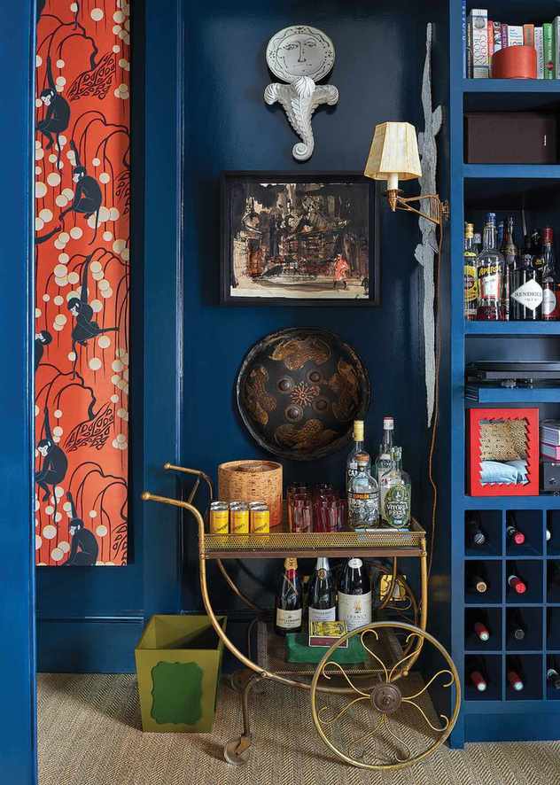 Vintage bar cart