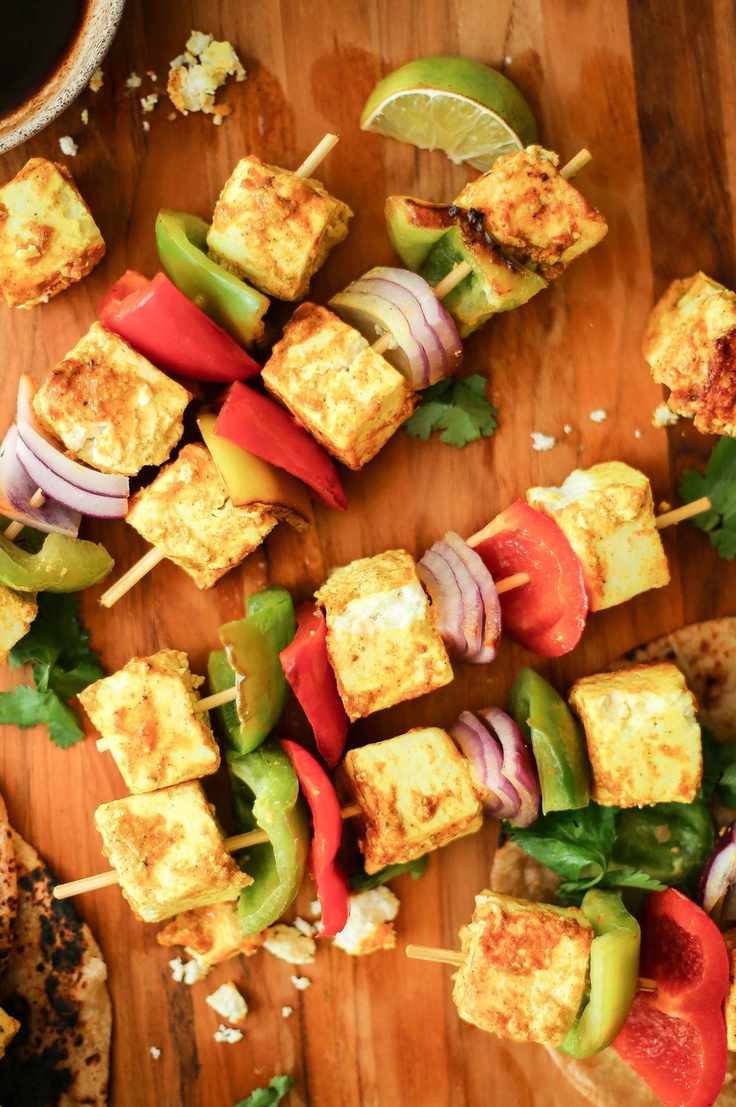 Paneer tikka kebabs are an essential vegetarian dish for summer barbecues