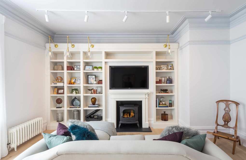 Fireplace in living room