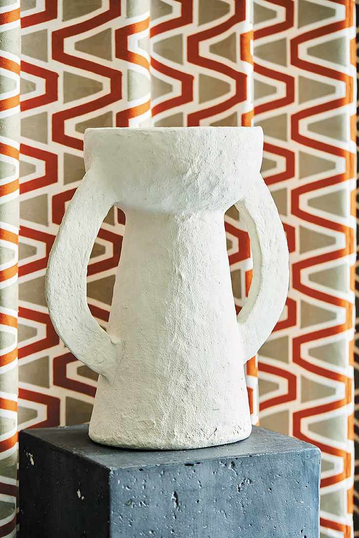 Bold patterned fabric