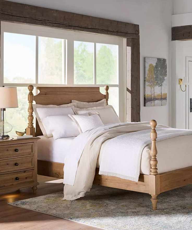 neutral farmhouse classic bedroom by macy's