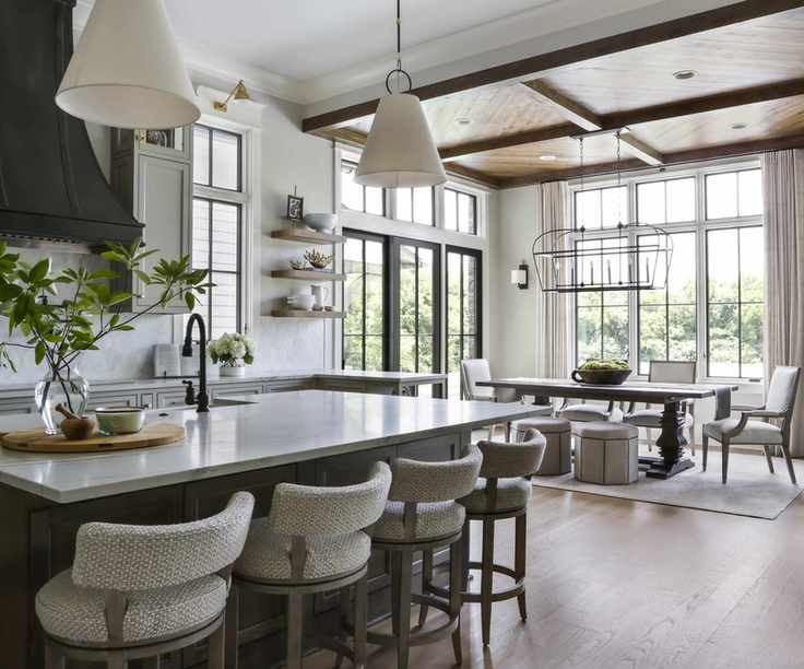 Stylish kitchen and dining area