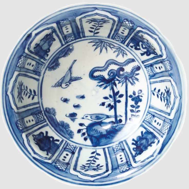 Blue and white bowl