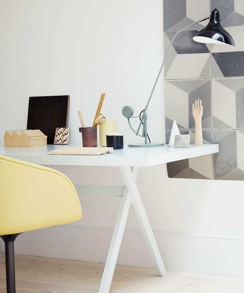 home office with desk and chair