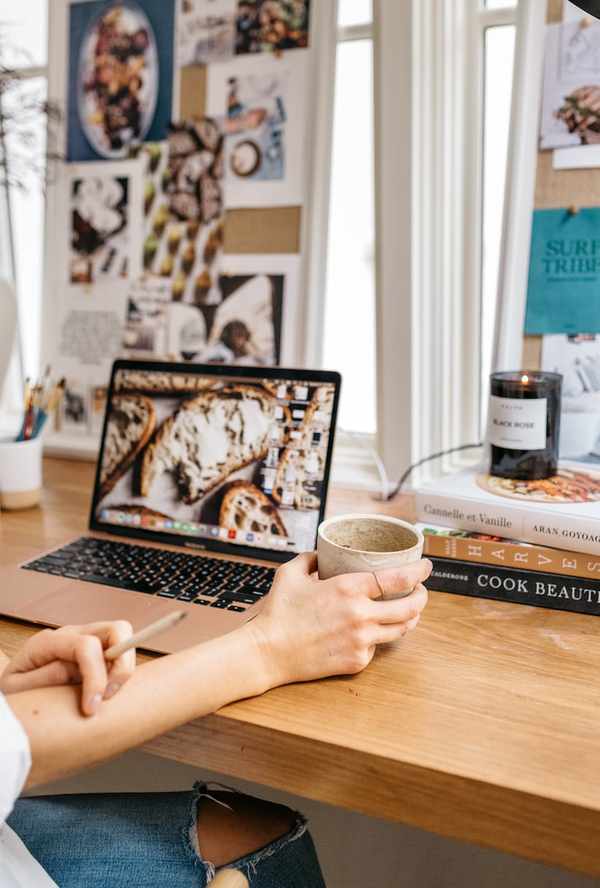 working from home setup