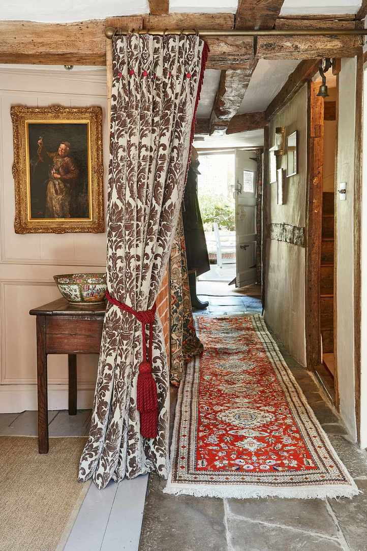 old flagstone passageway in an Elizabethan house