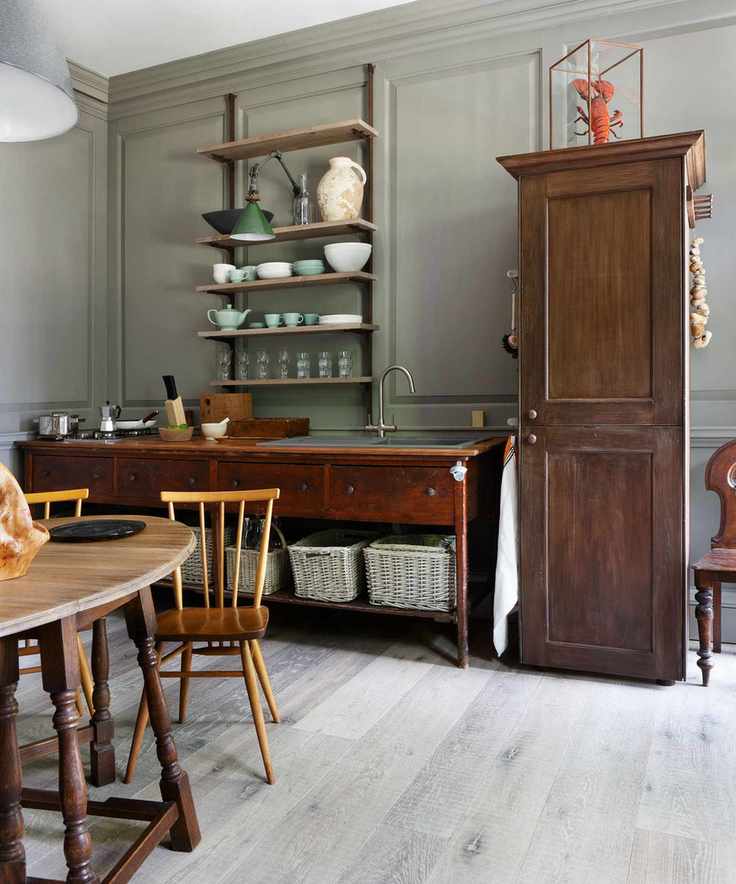 kitchen storage trends with freestanding cabinets