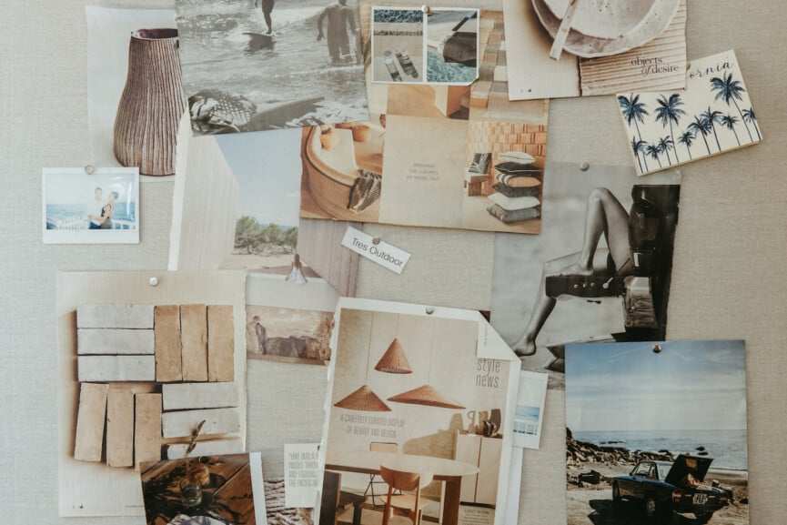 vision board, beachy aesthetic