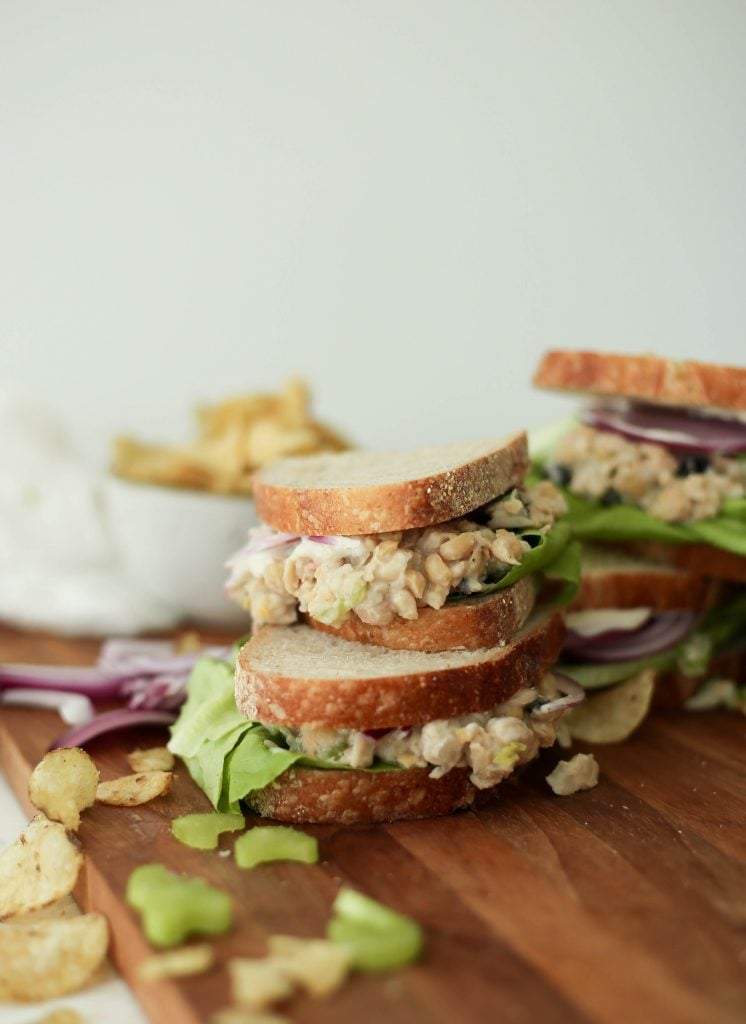chickpea salad sandwiches