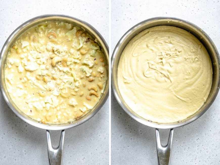 vegan cauliflower mac & cheese