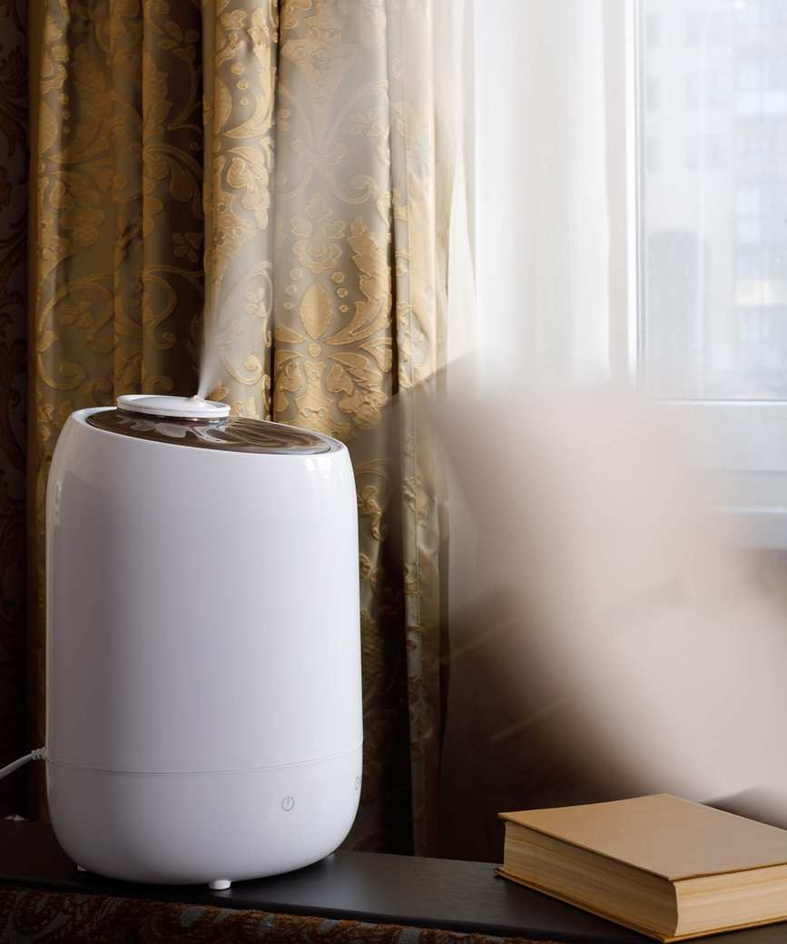 Dehumidifier in a room