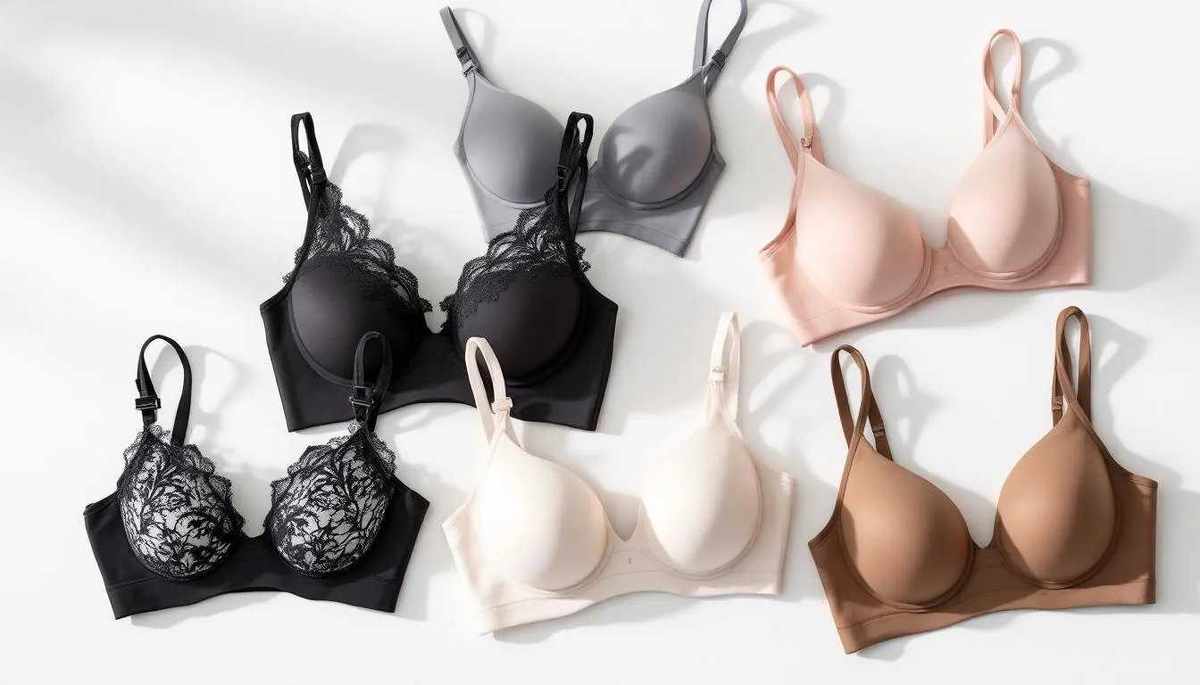 A variety of wireless bras designed for all day comfort.