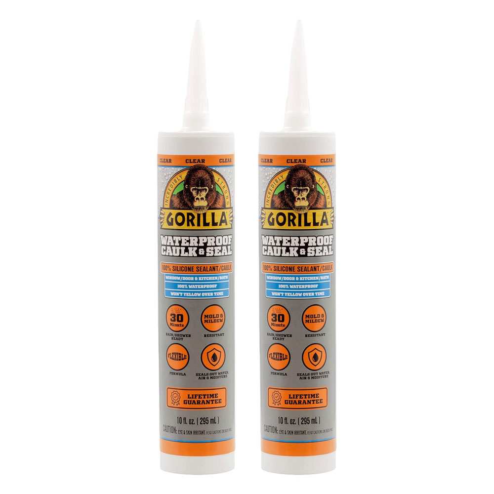 two-pack of Gorilla waterproof caulk &amp;amp; seal