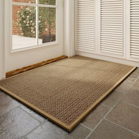Mehoom 18"x30" Jute Indoor Outdoor Door Mat, Washable Non-Slip Mat for Bathroom, Kitchen, Entryway