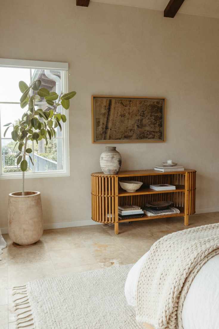 camille styles home tour - bedroom - television