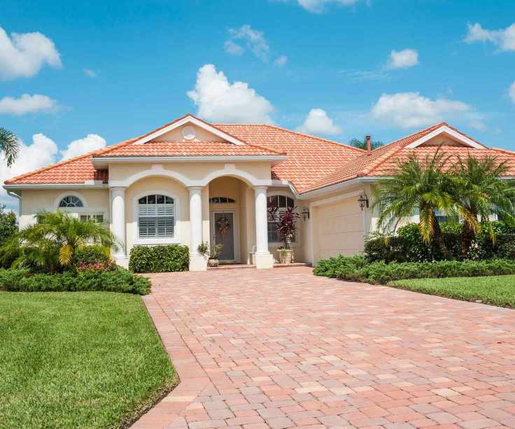 front yard design with block paving