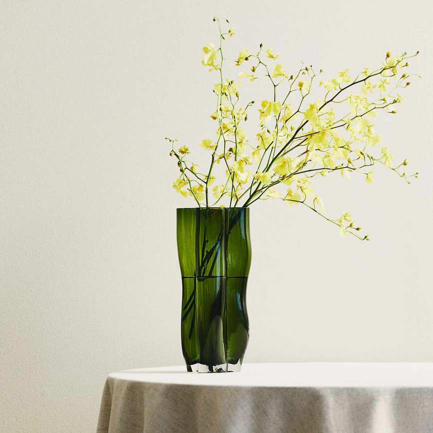Green vase