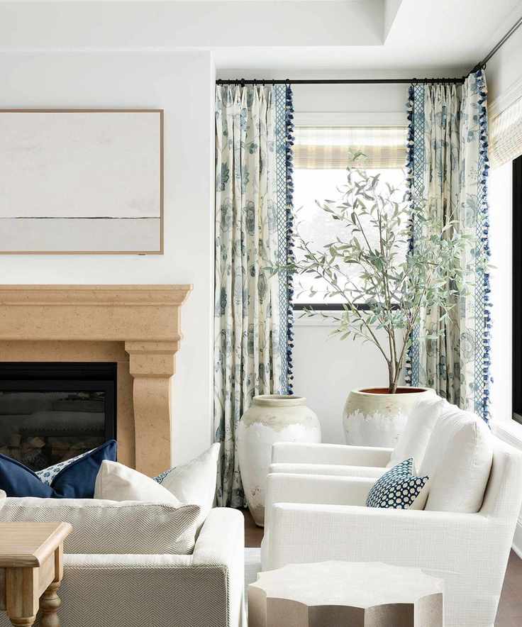 Warm white living room