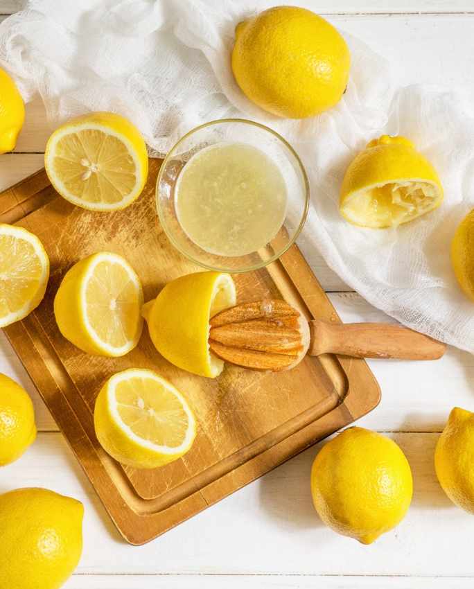 Lemons used to make lemon juice