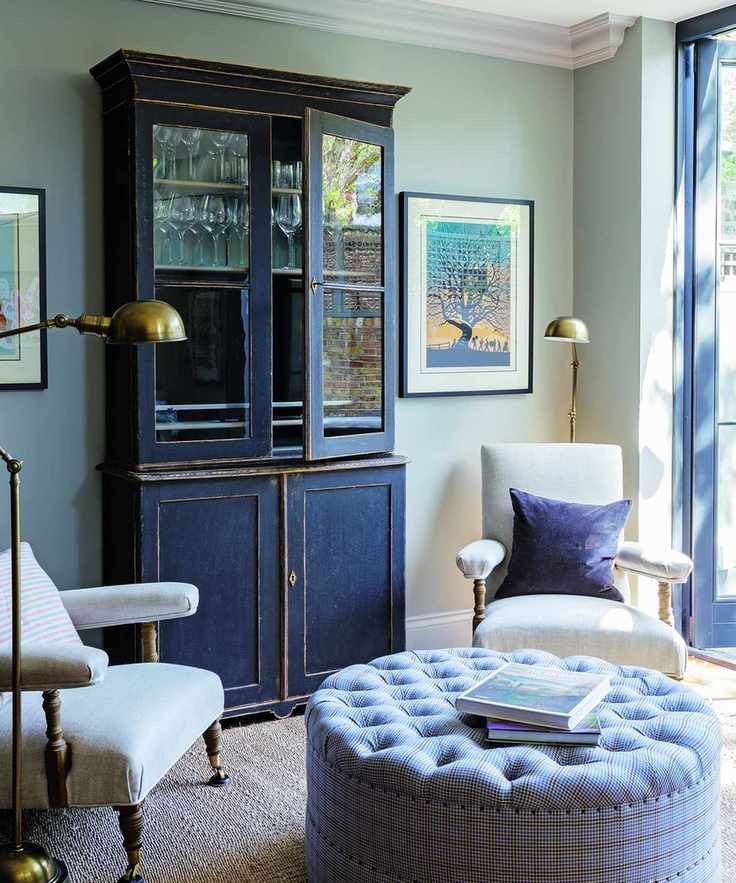 Stylish living room with a unique coffee table
