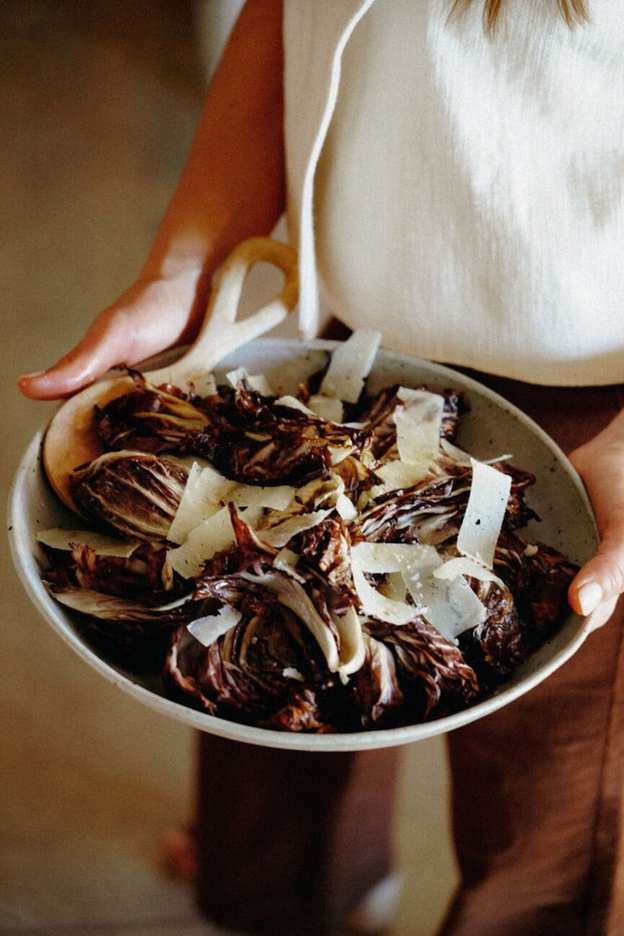 roasted radicchio with manchego