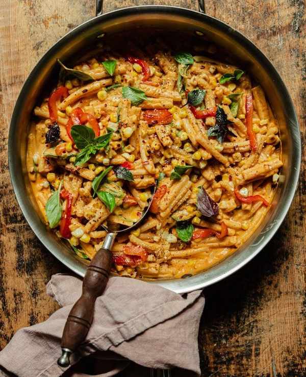 red bell pepper pasta